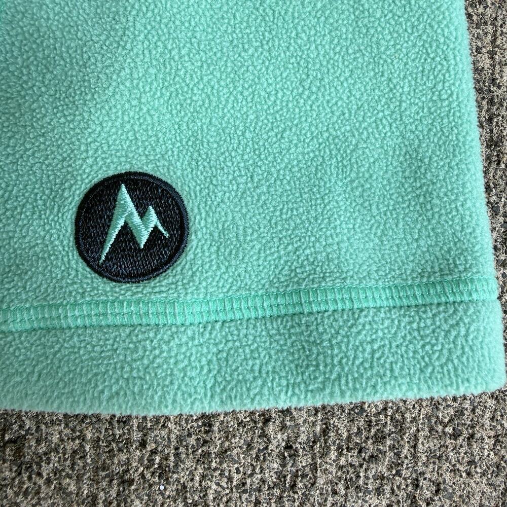 Marmot Full Zip Fleece Sweatshirt Womens Small Green Jacket Lightweight Layer - Picture 10 of 10